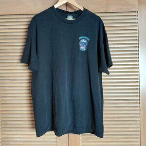 Vintage Style Retro Santa Cruz Skateboards Sugar Skull Black Cotton T Shirt XL